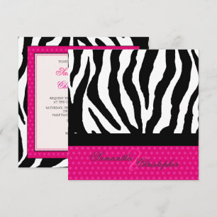 INVITATION ZEBRA+POIS CHAUDS DO-IT-YOURSELF COULEURS