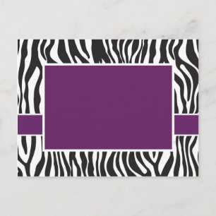 Invitation Zebra violet