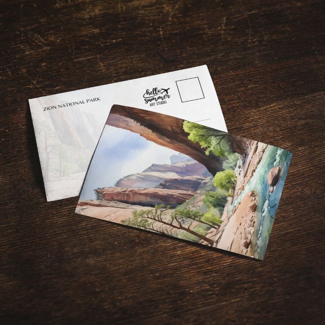 Invitation Zion National Park Utah Watercolor (Créateur téléchargé)