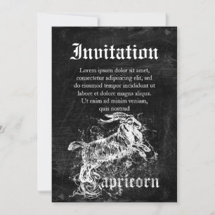 Invitation Zodiac Vintage Capricorne