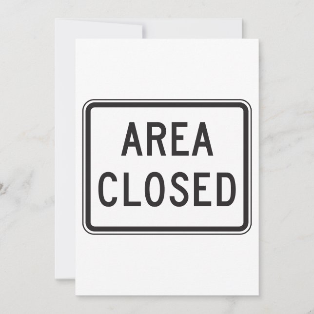 Invitation Zone fermée Signal Avertissement Zone restreinte (Devant)