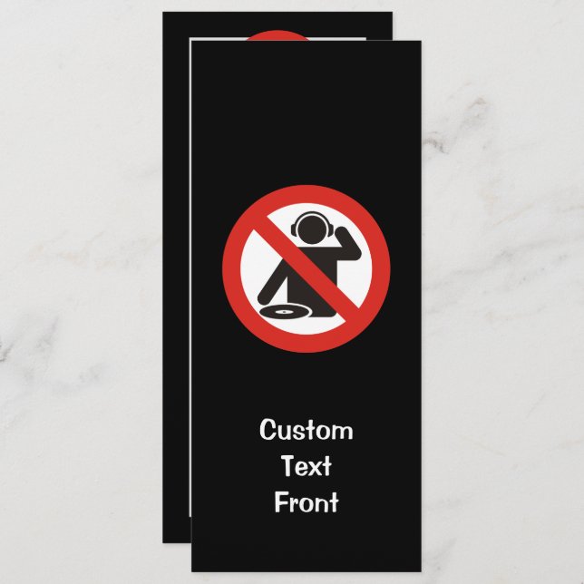 Invitation Zone libre DJ (Devant / Derrière)