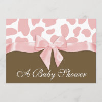 Zones de girafe et Baby shower de cabot rose