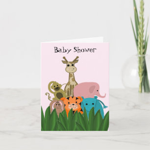 Invitation Zoo Baby shower animal