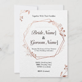 InvitationModern Geometric Wedding Invitation | Mi