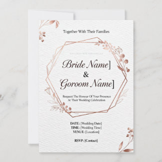 InvitationModern Geometric Wedding Invitation | Mi