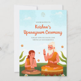 Invitations à la cérémonie du thread et invitation