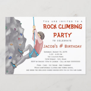 Invitations à la Escalade d'anniversaire des Garys