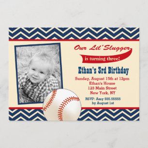 Invitations à la fête d'anniversaire de baseball