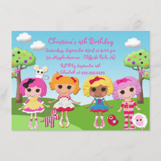 Invitations à la fête d'anniversaire de Cute Rag D