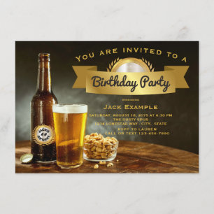 Invitations à la fête d'anniversaire de la bière