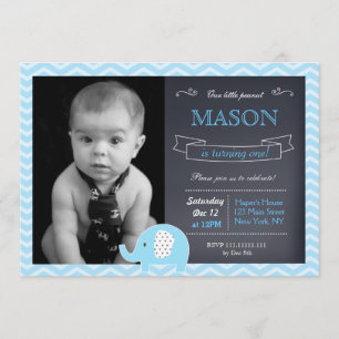 Invitations à la fête d'anniversaire de l'éléphant