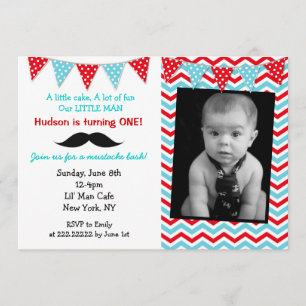 Invitations à la fête d'anniversaire de Little Man