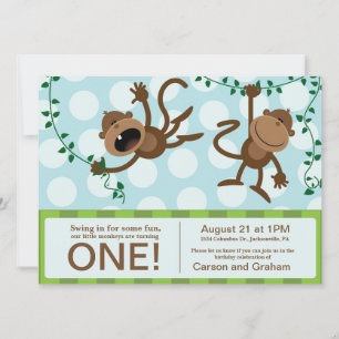 Invitations à la fête d'anniversaire de Twin