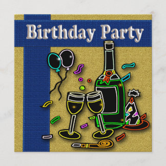 Invitations à la fête d'anniversaire des adultes