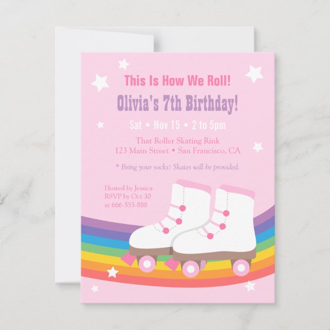 Invitations à la fête d'anniversaire des filles de (Devant)