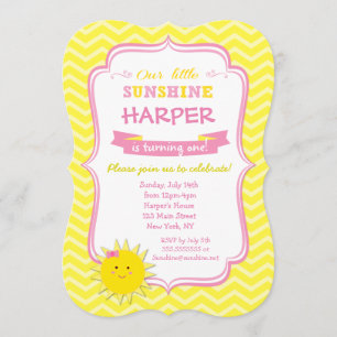Invitations à la fête d'anniversaire du dimanche