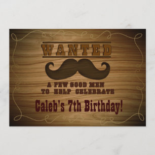 Invitations à la fête d'anniversaire Recherchée de