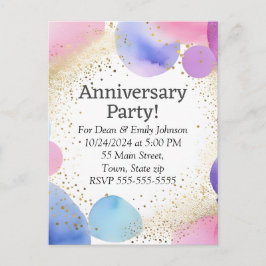 Invitations à la fête de l'anniversaire