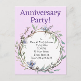 Invitations à la fête de l'anniversaire