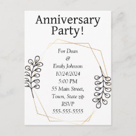 Invitations à la fête de l'anniversaire