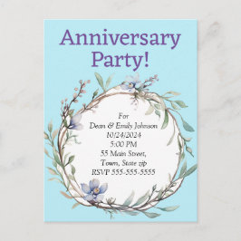 Invitations à la fête de l'anniversaire