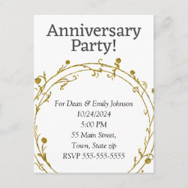 Invitations à la fête de l'anniversaire