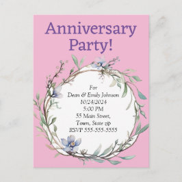 Invitations à la fête de l'anniversaire