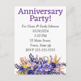 Invitations à la fête de l'anniversaire