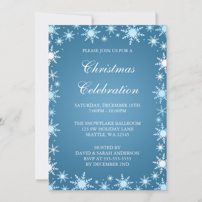 Invitations à la fête de Noël de la Frontière des  (Devant)