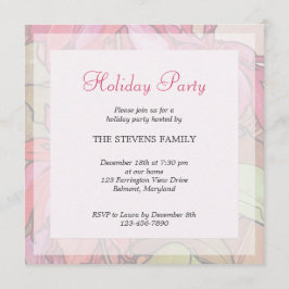 Invitations à la fête de Noël de Poinsettia