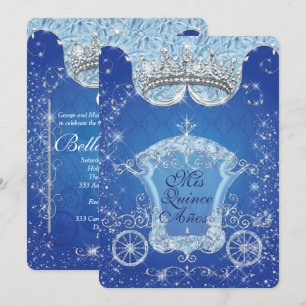 Invitations à la fête de style Cendrillon