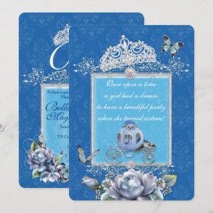 Invitations à la fête de style Cendrillon