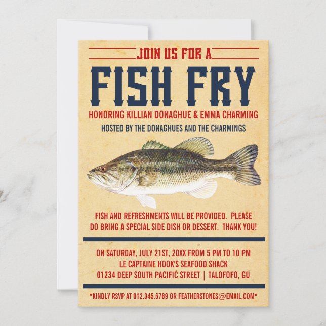 Invitations à la fête des poissons (Devant)