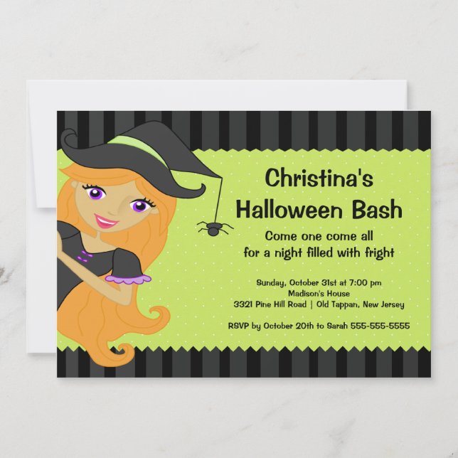 Invitations à la fête d'Halloween Bash (Devant)