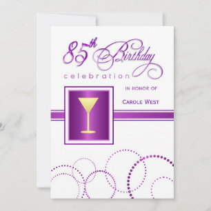 Invitations à la fête du 85e anniversaire - avec M