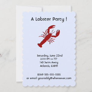 Invitations à la fête du homard