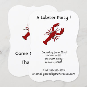 Invitations à la fête du homard