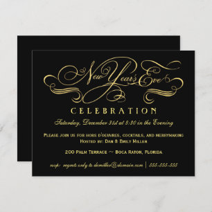 Invitations à la fête du Nouvel An