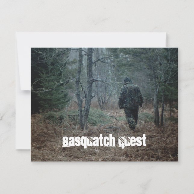 Invitations à la Géocaching Sasquatch Quest Fun Pa (Devant)