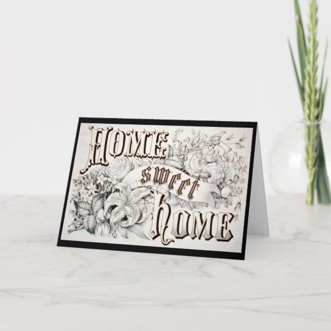 Invitations à la maison douces à la maison (Devant)