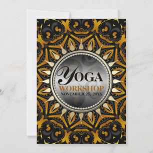 Invitations à l'Atelier de Yoga Tribal Black Gold