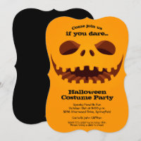 Invitations à l'Halloween de Jack o' Lantern