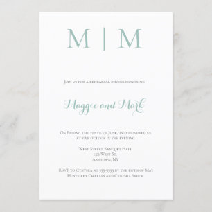 Invitations à l'occasion d'une répétition de monog