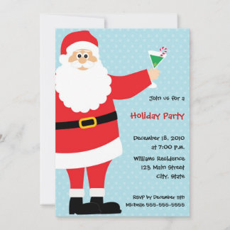 Invitations à Noël Cocktail Party