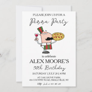 invitations à pizza italienne