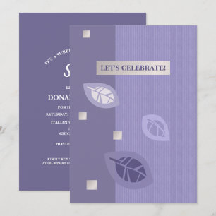 Invitations à plat personnalisées de fête d'annive