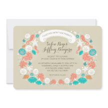 invitations à un mariage de plage lunaire