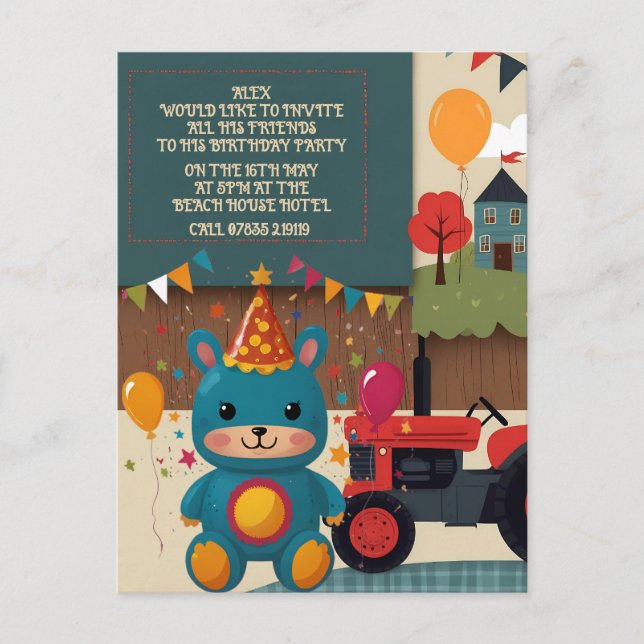 Invitations à une fête (Devant)