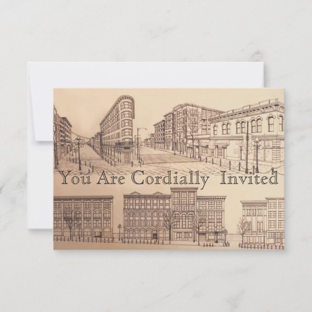 Invitations à Vancouver Personnalisées Vancouver R (Devant)
